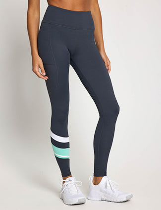 Limitless Legging - Charcoal/Teal