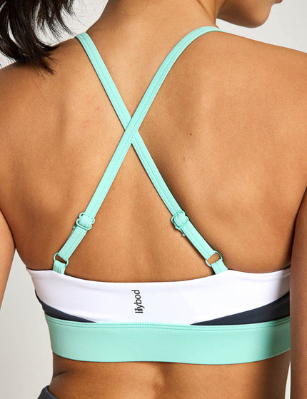 Lilybod Limitless Sports Bra - Charcoal/Tealimages4- The Sports Edit