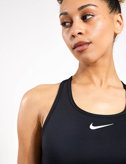 Nike Swoosh Medium Support Bra - Black/Whiteimages3- The Sports Edit