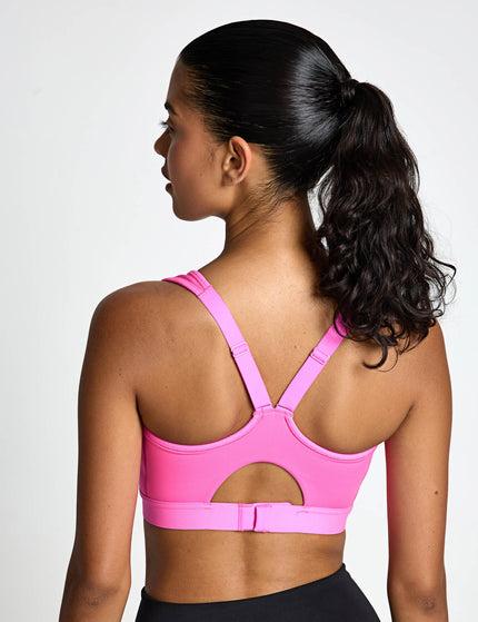 New Balance NB Essential Run Bra - Pink Heatimages2- The Sports Edit