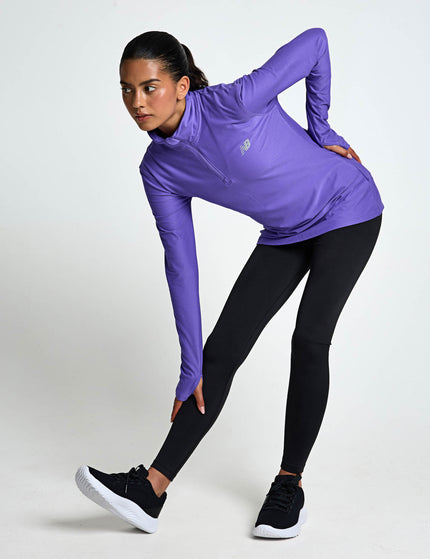 New Balance Sport Essentials Space Dye 1/4 Zip - Electric Purpleimages6- The Sports Edit