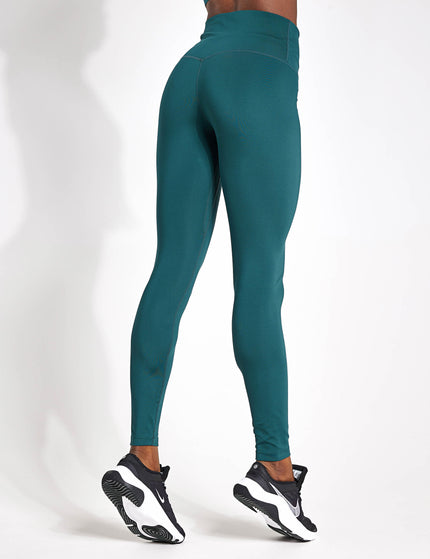 Nike One High-Rise Leggings - Deep Jungle/Whiteimages2- The Sports Edit
