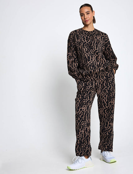 Nike Sportswear Phoenix Fleece Oversized Printed Sweatpants - Black/Ironstone/Blackimages4- The Sports Edit