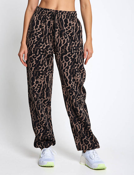 Nike Sportswear Phoenix Fleece Oversized Printed Sweatpants - Black/Ironstone/Blackimages1- The Sports Edit