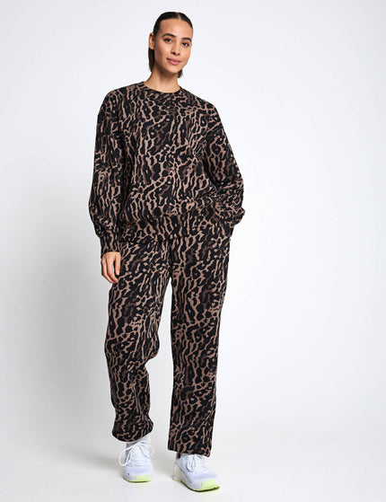 Nike Sportswear Phoenix Fleece Oversized Printed Sweatshirt - Black/Ironstone/Blackimages4- The Sports Edit