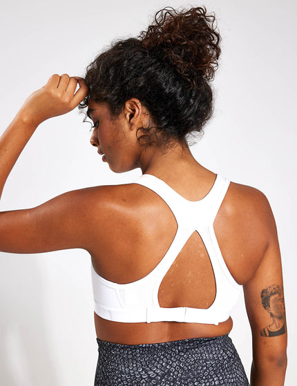 Nike Swoosh High Support Bra - White/Blackimages2- The Sports Edit