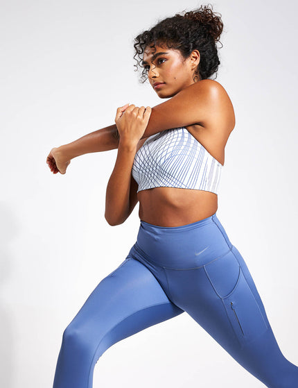 Nike Go High Waisted Leggings - Diffused Blue/Blackimages6- The Sports Edit
