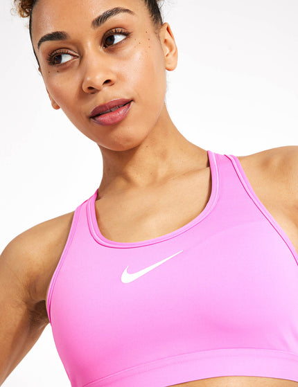 Nike Swoosh High Support Bra - Playful Pink/Whiteimages4- The Sports Edit