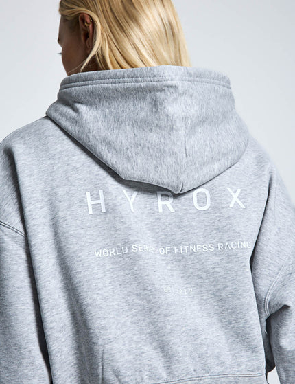 PUMA Puma x Hyrox World Cropped Hoodie - Light Grey Heather - NEEDS SPEC CHECKimages2- The Sports Edit