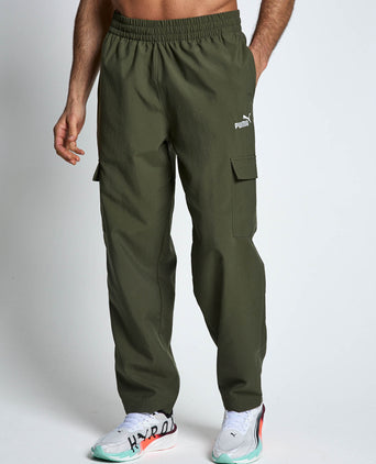 Essentials No. 1 Logo Woven Cargo Pants - Loden Green