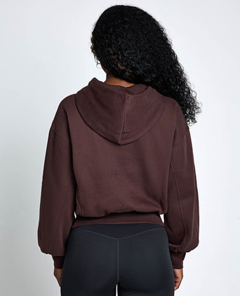 HER Relaxed Fleece Hoodie - Chocolate Fondue