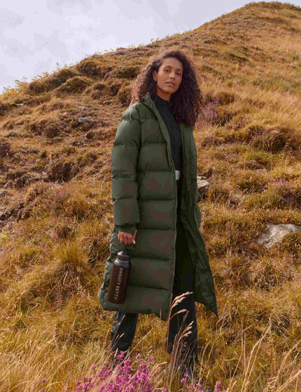 Sweaty Betty Nimbus Longline Waterproof Puffer - Nori Greenimages3- The Sports Edit