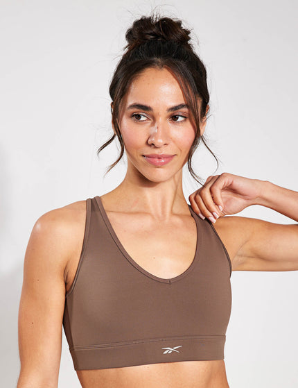 Reebok Active Collective Dreamblend Bra - Utility Brownimages1- The Sports Edit