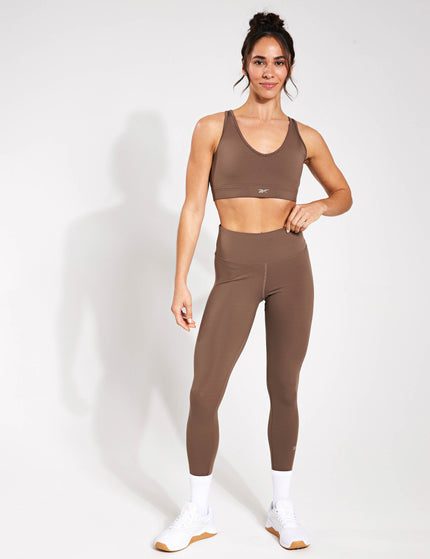 Reebok Active Collective Dreamblend Bra - Utility Brownimages4- The Sports Edit