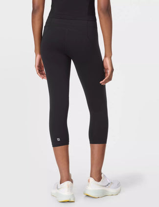 Power Cropped Gym Leggings - Black