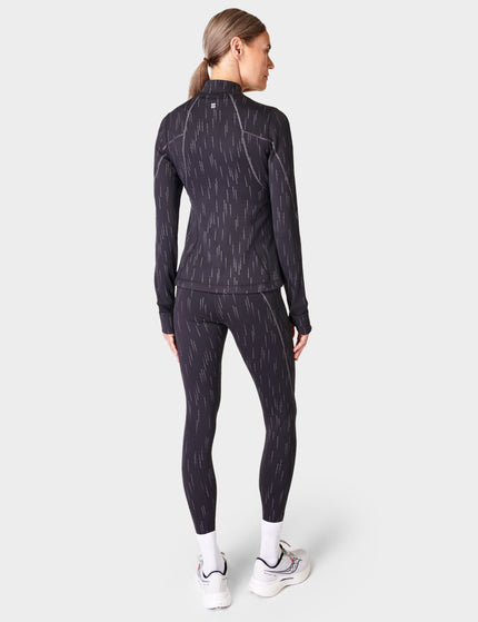 Sweaty Betty Therma Bost Running Zip Up - Grey Reflective Printimages2- The Sports Edit