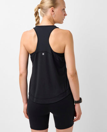 Breathe Easy Mesh Run Vest Top - Black