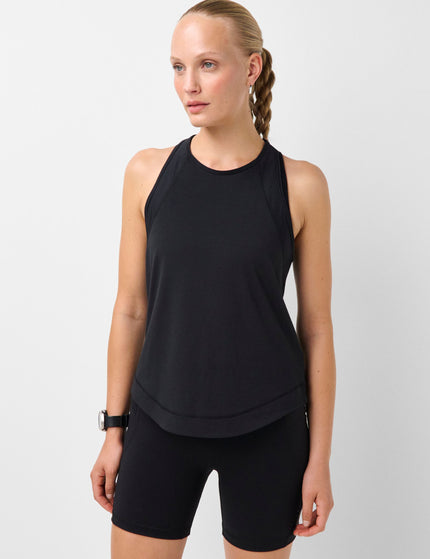 Breathe Easy Mesh Run Vest Top - Black