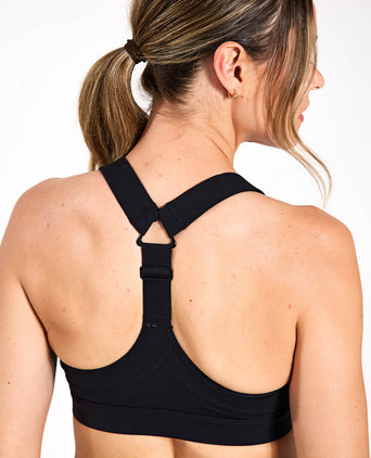 Power Medium Support Sports Bra - Black