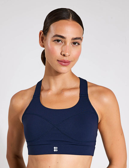 Sweaty Betty Power Medium Support Sports Bra - Navy Blueimages1- The Sports Edit