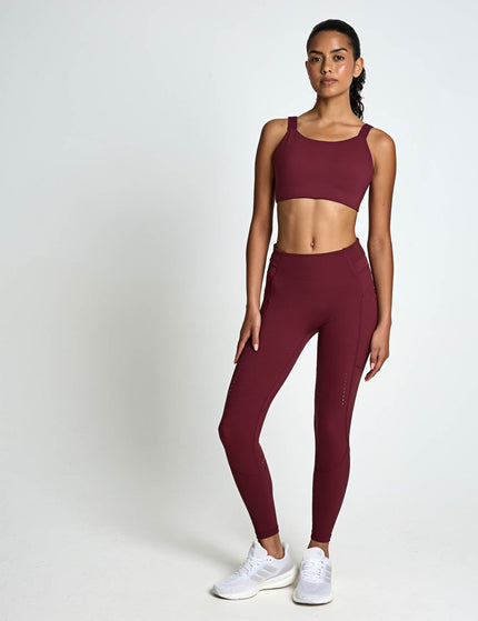 Sweaty Betty Runner's High High Support Sports Bra - Merlot Redimages5- The Sports Edit