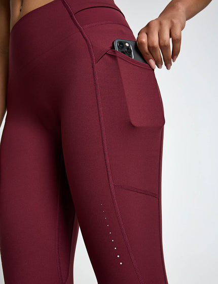 Sweaty Betty Runner's High Power 7/8 Leggings - Merlot Redimages4- The Sports Edit