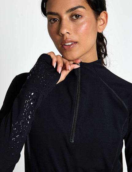 Sweaty Betty Ultimate Studio Grippy Half Zip - Blackimages3- The Sports Edit