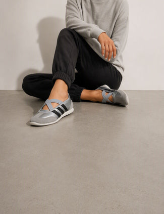 Barreda Mary Jane Shoes - Silver Metallic/Core Black/Off White