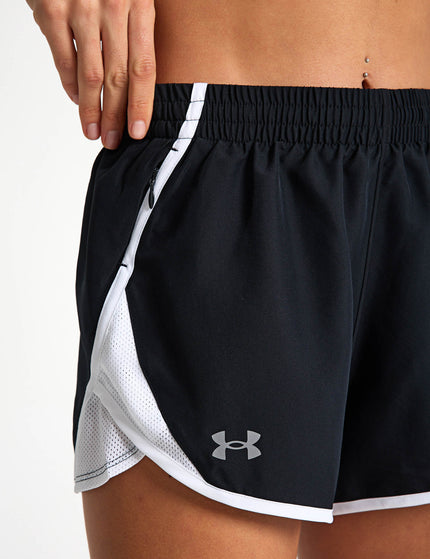 Under Armour Fly-By 3" Shorts - Black/Whiteimages3- The Sports Edit