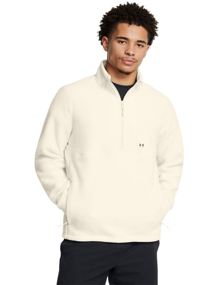 Under Armour Expanse Fleece Half Zip - Summit White/Blackimages1- The Sports Edit
