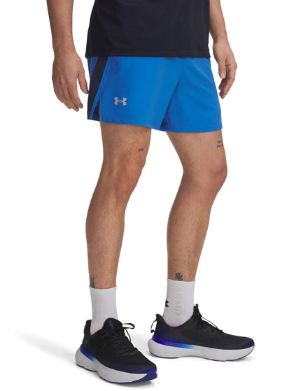 Under Armour Launch 5'' Shorts - Blue Atlantis/Washed Navy/Reflectiveimages1- The Sports Edit