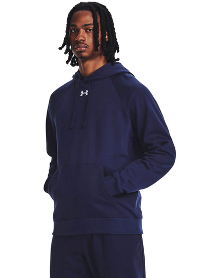 Under Armour Rival Fleece Hoodie - Midnight Navy/Whiteimages1- The Sports Edit
