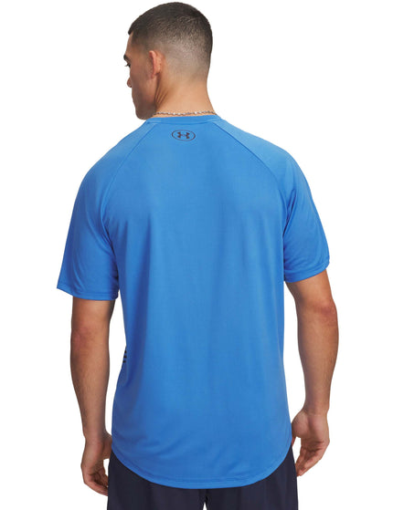 Under Armour Tech Fade Short Sleeve - Blue Atlantis/Whiteimages2- The Sports Edit