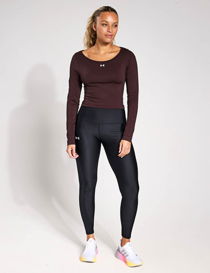 Under Armour Train Seamless Long Sleeve - Brown Obsidian/Whiteimages4- The Sports Edit