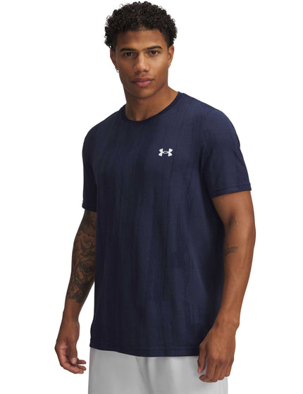 Under Armour Vanish Seamless Novelty Short Sleeve - Midnight Navy/Whiteimages1- The Sports Edit