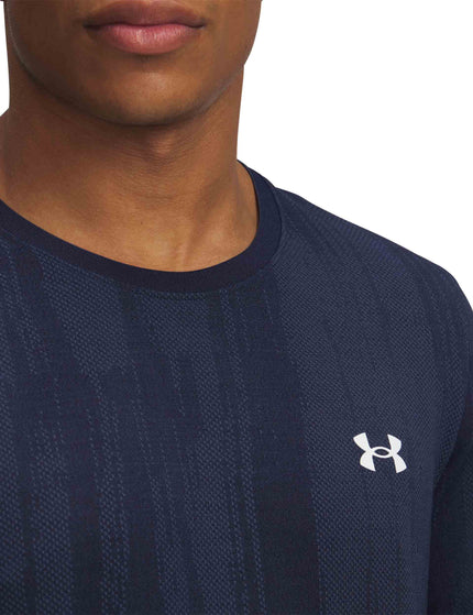 Under Armour Vanish Seamless Novelty Short Sleeve - Midnight Navy/Whiteimages3- The Sports Edit