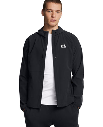 Vibe StretchWoven Windbreaker - Black/White