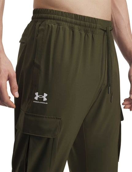 Under Armour Vibe Woven Cargo Pants - Expedition Green/Whiteimages4- The Sports Edit