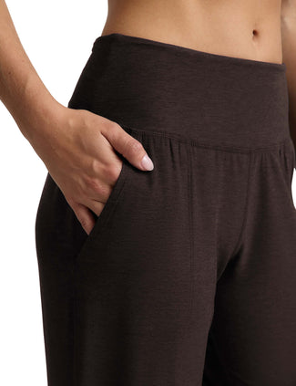 Midweight Spacedye Midi Jogger - Dark Chocolate Heather