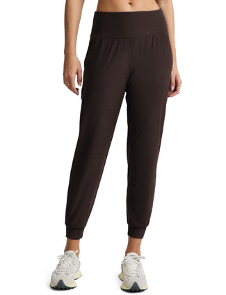 Midweight Spacedye Midi Jogger - Dark Chocolate Heather