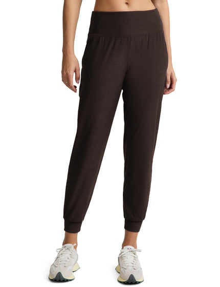 Midweight Spacedye Midi Jogger - Dark Chocolate Heather