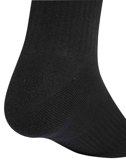 adidas 3-Stripes Cushioned Crew Socks 3 Pair Pack - Black/Whiteimages4- The Sports Edit
