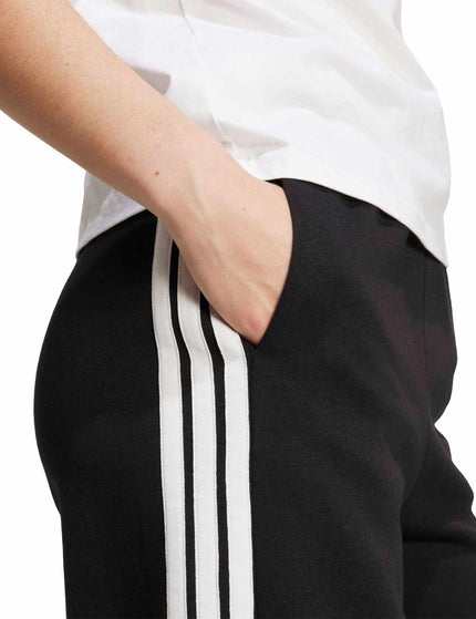 adidas 3-Stripes Fleece Wide Pant - Blackimages3- The Sports Edit