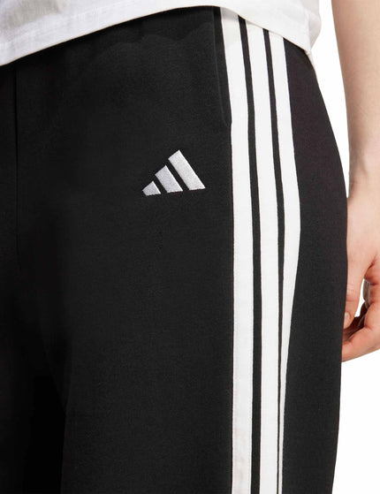 adidas 3-Stripes Fleece Wide Pant - Blackimages4- The Sports Edit