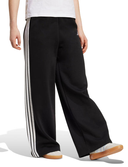 adidas 3-Stripes Fleece Wide Pant - Blackimages5- The Sports Edit