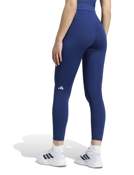 adidas 3 Stripes Studio All Me 7/8 X-Over Leggings - Dark Blueimages2- The Sports Edit