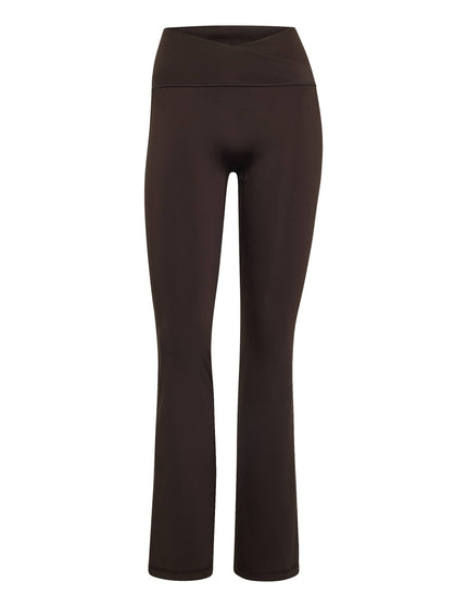 adidas 3 Stripes Studio All Me Flare X-Over Leggings - Aurora Coffeeimages7- The Sports Edit