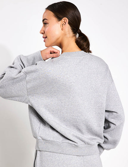 adidas ALL SZN Fleece Loose Sweatshirt - Medium Grey Heatherimages2- The Sports Edit