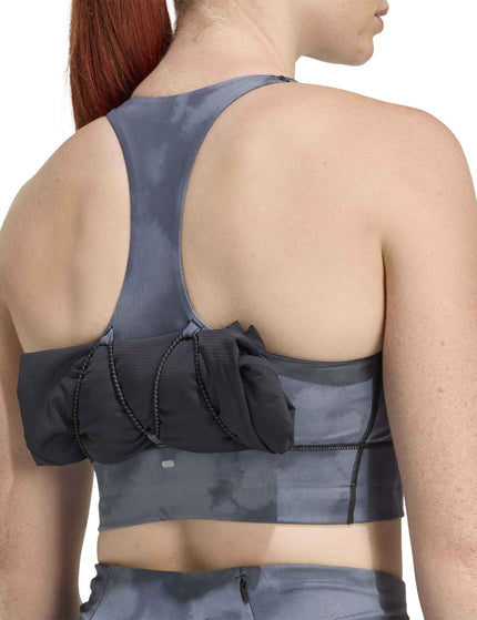 adidas adi365 Running Pocket Graphic Medium Support Bra - Blackimages4- The Sports Edit