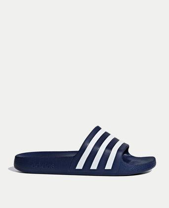 Adilette Aqua Slides - Core Black/Cloud White